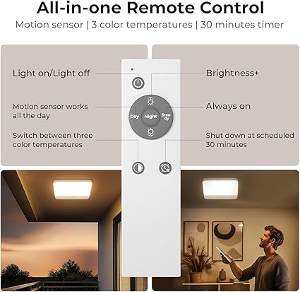 UltraBright 3-in-1 Motion Sensor Ceiling Light