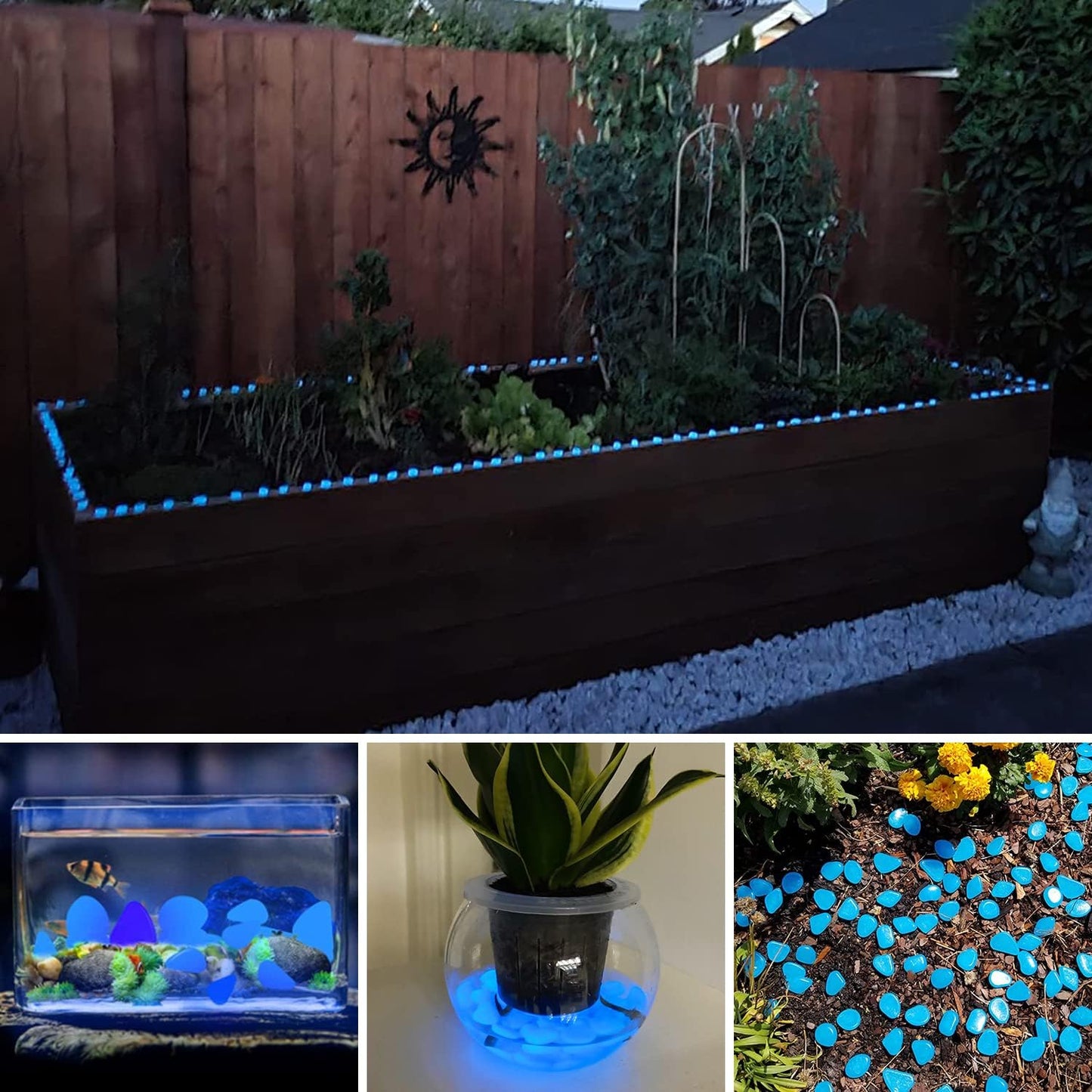 Outdoor Decor Glow in The Dark Stones