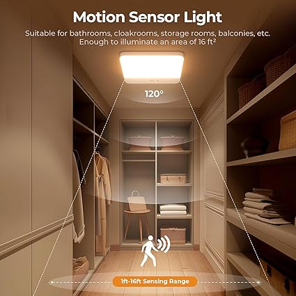 UltraBright 3-in-1 Motion Sensor Ceiling Light